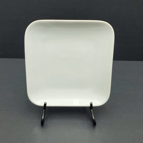 Pier 1 White Appetizer Plates Pier 1 White Square Dessert Snack Tapas Plates - Picture 2 of 7